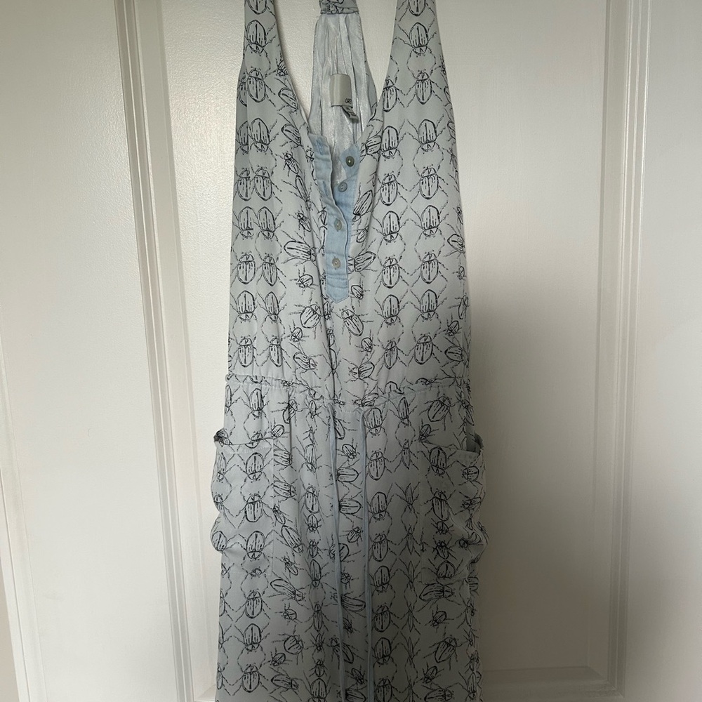 Greylin Insect Patter Gray Dress